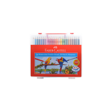 Faber-Castell 24 Watercolour Pencils + Brush + 2B Pencil, Sharpener